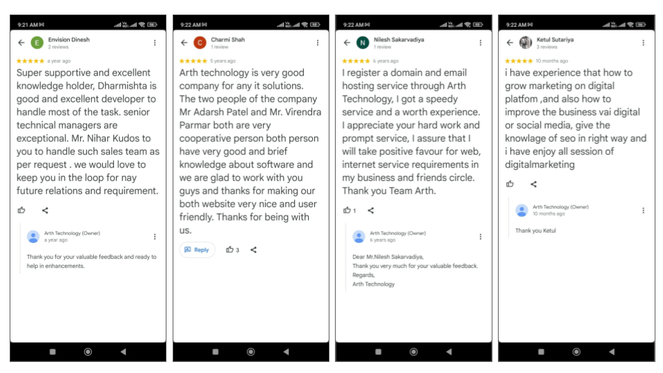 IT Consultancy Services Client Reviews Vadodara